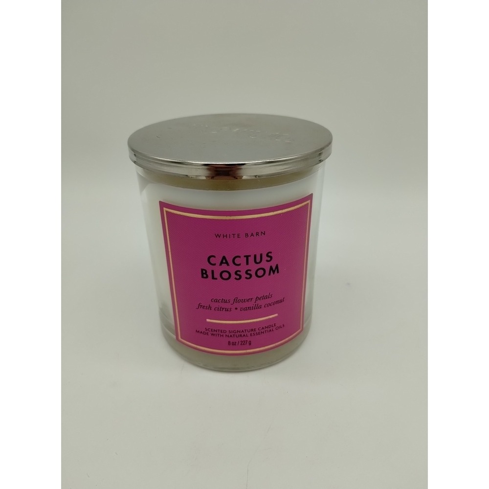 White Barn Cactus Blossom Single Wick Candle 8oz Bath And Body Works